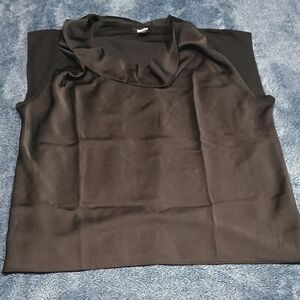 DKNY Black Cowl Neck Blouse